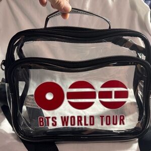 BTS World Tour Clear Bag - Black and Red